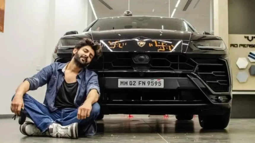 The luxury garage of Kartik Aaryan