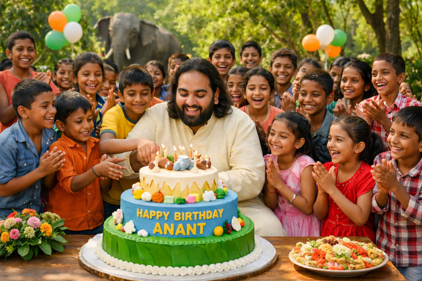 अनंत अंबानी का जन्मदिन गरीब बच्चों संग