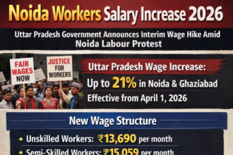 Noida protests 2026