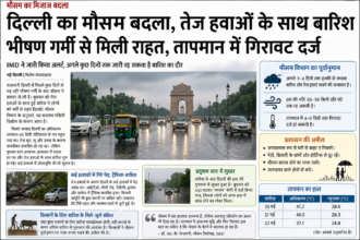 दिल्ली मौसम अपडेट