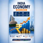 Professional Indian economy news thumbnail